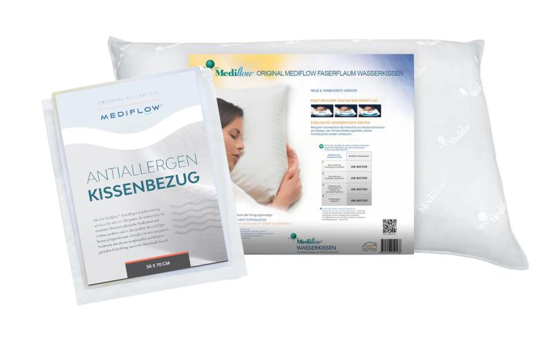 Mediflow Wasserkissen inklusive Anti-Allergen Schonbezug