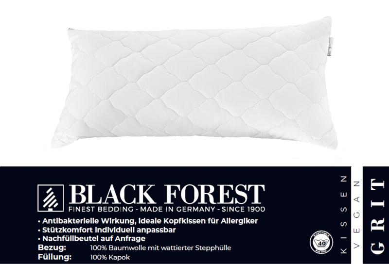 Wasserbetten-Centrum - Wasserbett - Black Forest „Grit“ Kapokkissen
