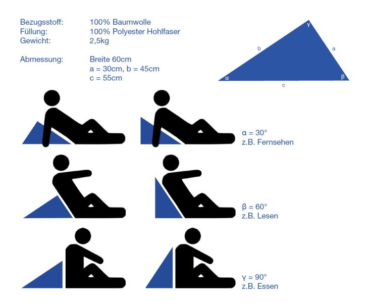 ABBCO - Lounge Kissen 30x45x55cm