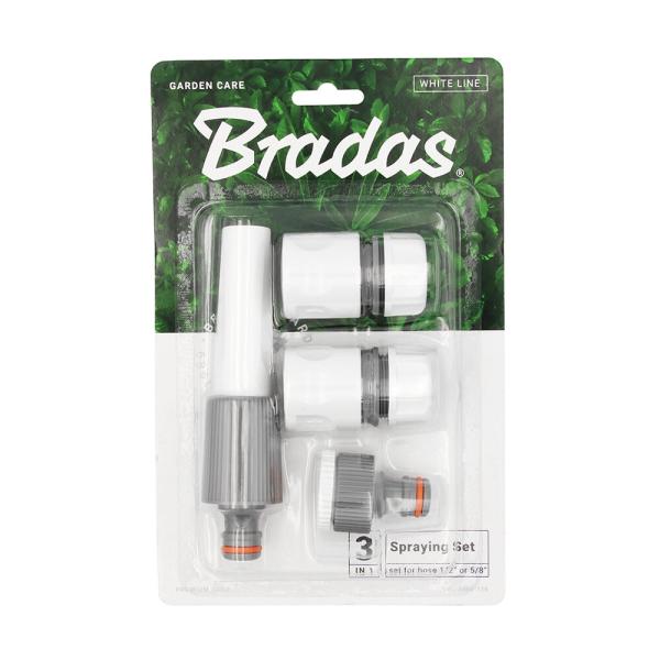 Bradas Spritzdüse-Set WHITE LINE, 1/2", PVC, 4-teilig