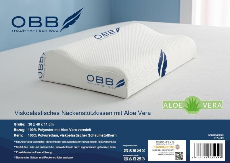 Wasserbetten-Centrum - Wasserbett - OBB - Nackenstützkissen mit Aloe Vera