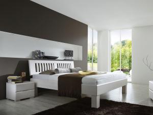 Wasserbetten-Centrum Werl - Massivholzbett Dahlia Summer - Softside Wasserbett Basic Mono