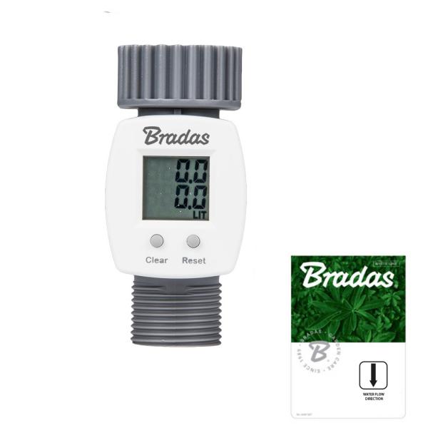 Wasserbetten-Centrum Werl – Bradas Digitaler Wasserzähler WHITE LINE, 3/4', grau/weiß